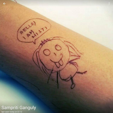 This is Sampriti's actual DP on WhatsApp. You are free to check if you have her contact number